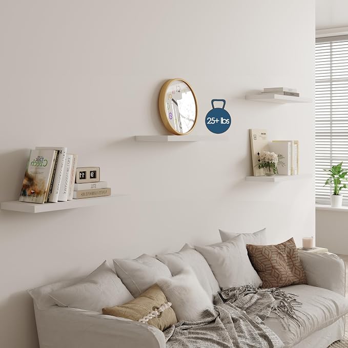 Wall Shelf Set of 1, Wooden Floating Wall Shelf - Image 6