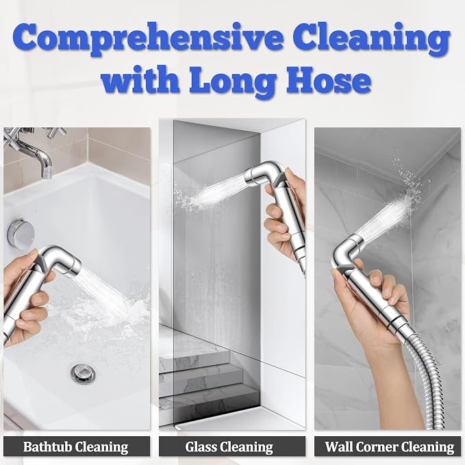 Dog Shower Sprayer Attachment, YDmeet 100 Inch Dog Washing Hose - Image 6