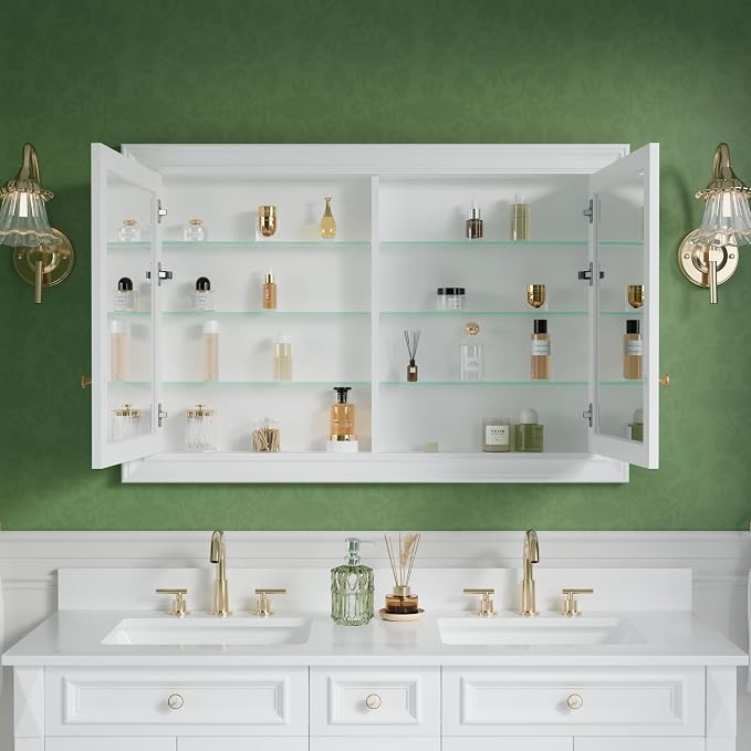 WELLFOR 48"x 32" Bathroom Medicine Cabinet - Image 6