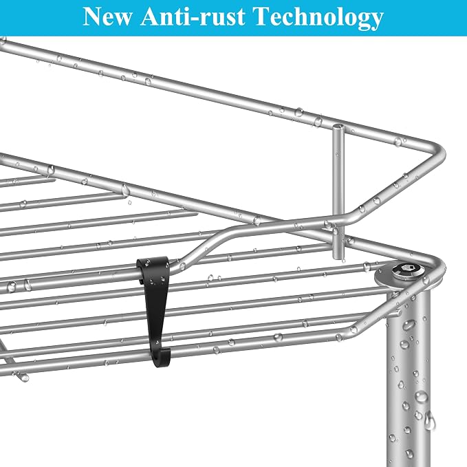 5 Tier Floor Standing Corner Shower Caddy Organizer Shelf - Image 3