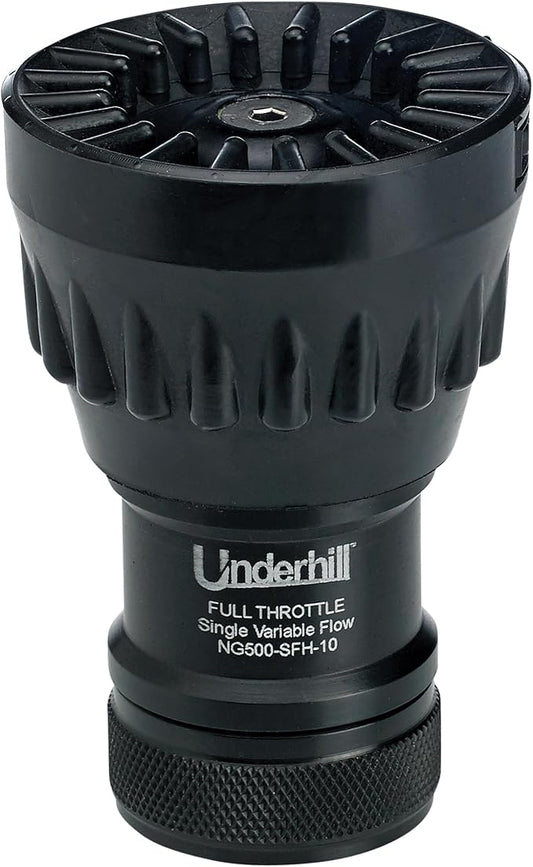 Underhill Garden Water Hose Nozzle Sprayer Jet Attachment, Heavy-Duty Metal and by Underhill