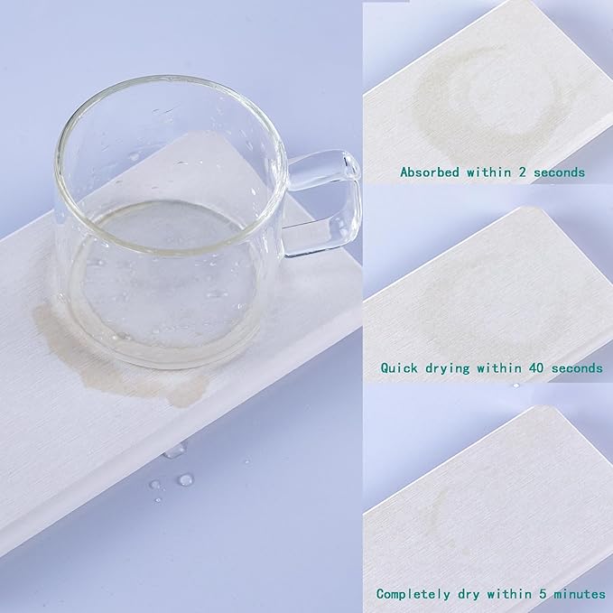 2 Pcs Water Absorbing Stone Trays, Kitchen/Bathroom Sink Soap Dish, Diatomite - Image 6