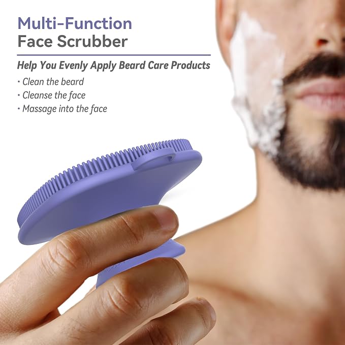 2 Pack Face Scrubber, Silicone Facial Cleansing Brush - Image 4
