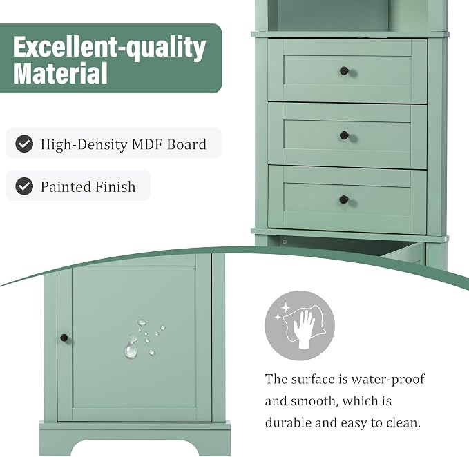 Favfurish 69" Tall Corner Cabinet - Image 5