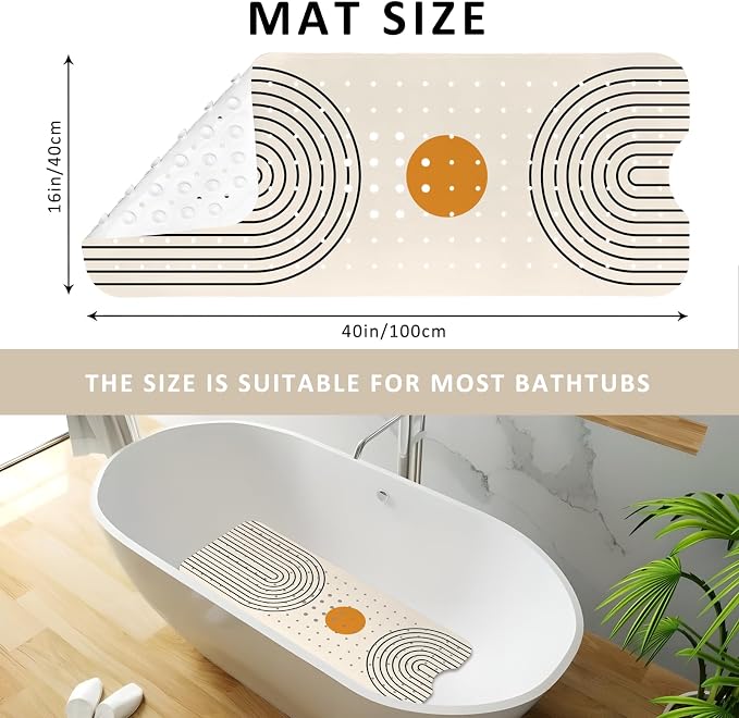 Rainbow Bathtub Mat Non Slip, Baby Bath Mat - Image 3