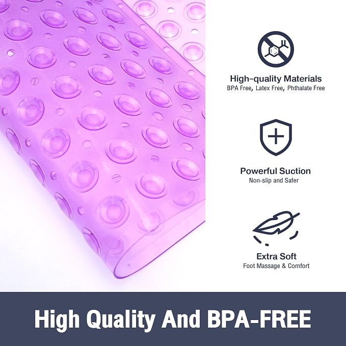 Square Shower Bathtub Mat Non Slip - Image 2