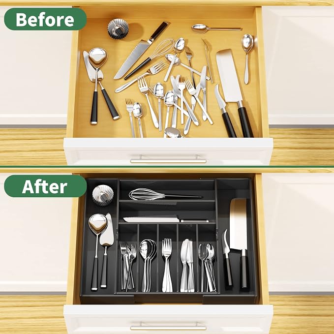 NIUBEE Expandable Kitchen Drawer Organizer - Image 4