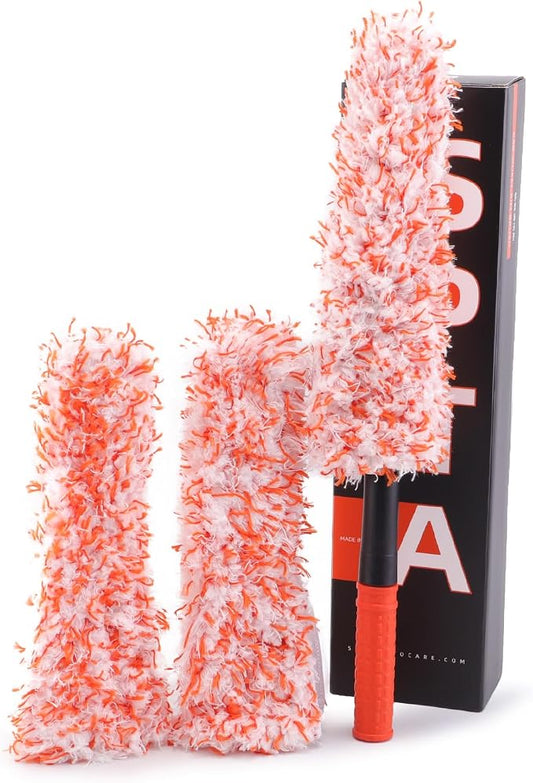 Microfiber Wheel Brush, SPTA Removable Car Wheel Cleaning Brush by SPTA
