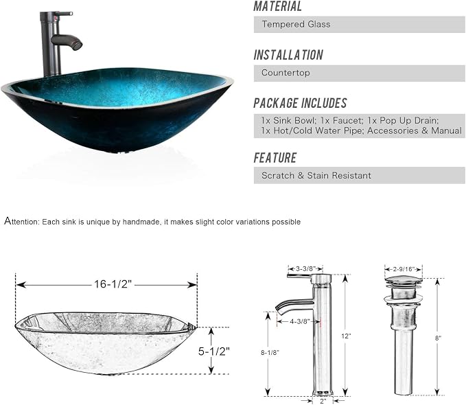 eclife 24" Modern Bathroom Vanity Sink Combo Freestanding Cabinet - Image 7