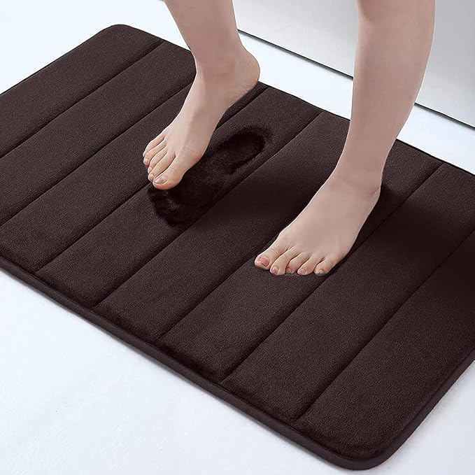 Buganda Memory Foam Bath Mat, Ultra Soft and Non-Slip Bathroom Rugs, Water by Buganda