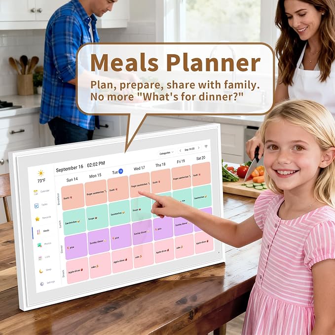 Canupdog 21.5 Inch Digital Calendar, Electronic Planner & Chore Chart - Image 6