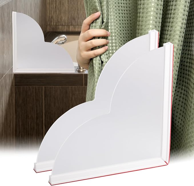 TheBlackSpot 2 Pack Waterproof Shower Splash Guard by TheBlackSpot