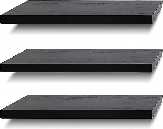 SAUMONIERES Floating Shelves Wall Shelf Solid Wood by Saumonieres