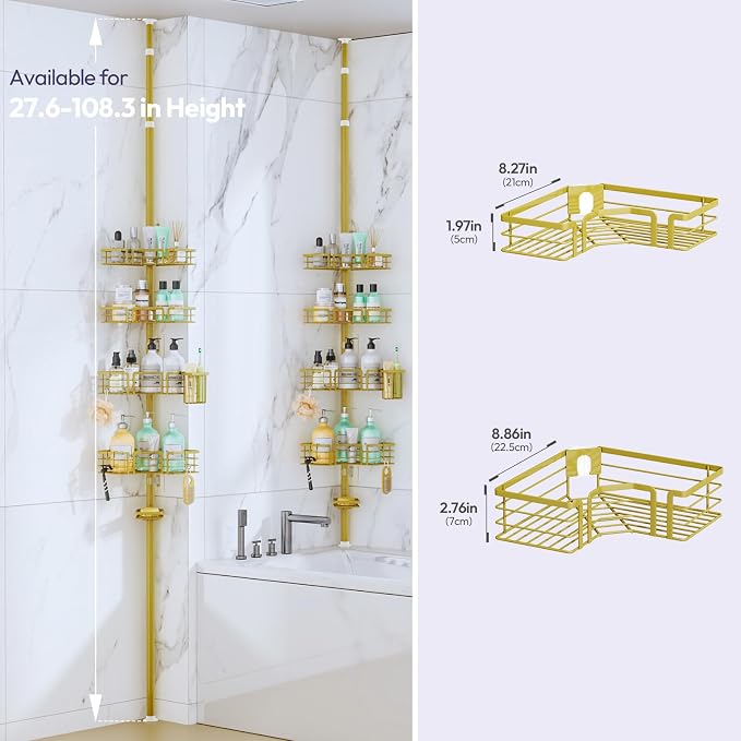 SWTYMIKI Shower Caddy Tension Pole - Image 8