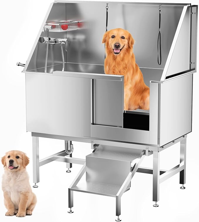Dog Washing Station 50" Dog Grooming Tub by Unknown