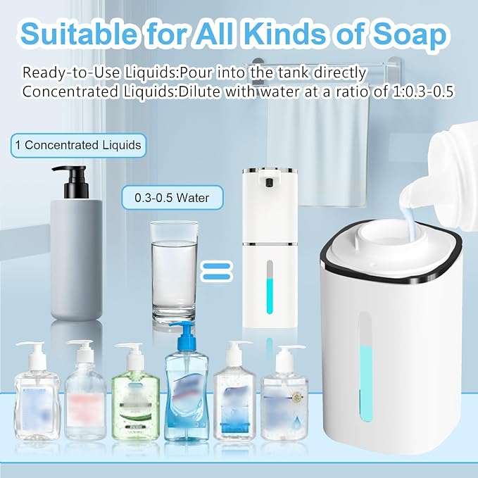 Automatic Liquid Soap Dispenser Touchless, USB Rechargeable Smart Hand Soap - Image 6