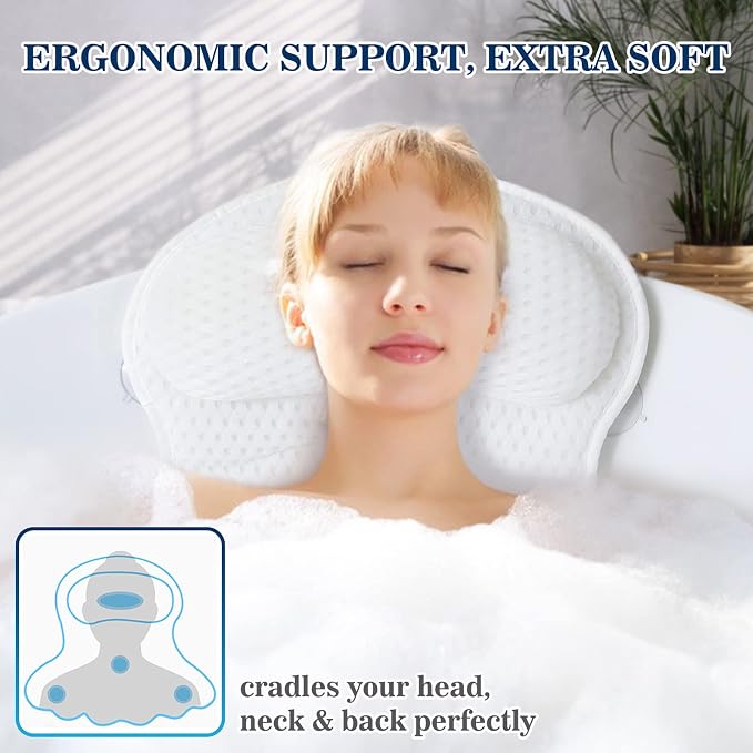 Bath Pillow Bathtub Pillow, Luxury Bath Pillows - Image 2