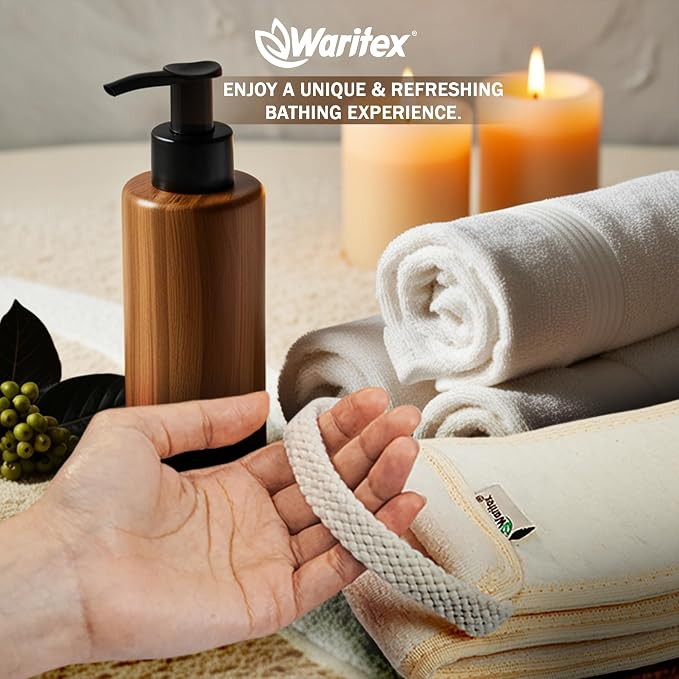 Waritex Natural Egyptian Loofah Back Scrubber - Image 7