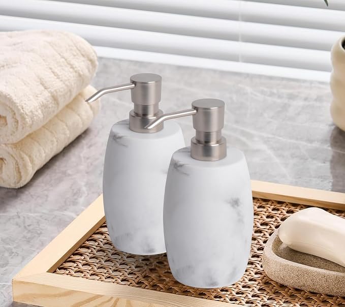 Resin Soap Dispenser Set 2, Refillable Hand Soap Dispenser - Image 8