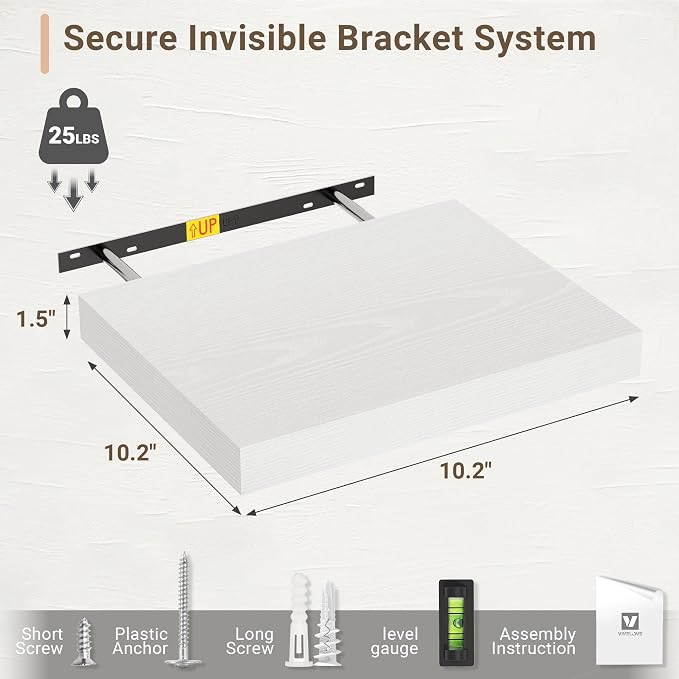 Vivelove 10 in Deep Floating Shelves - Image 3