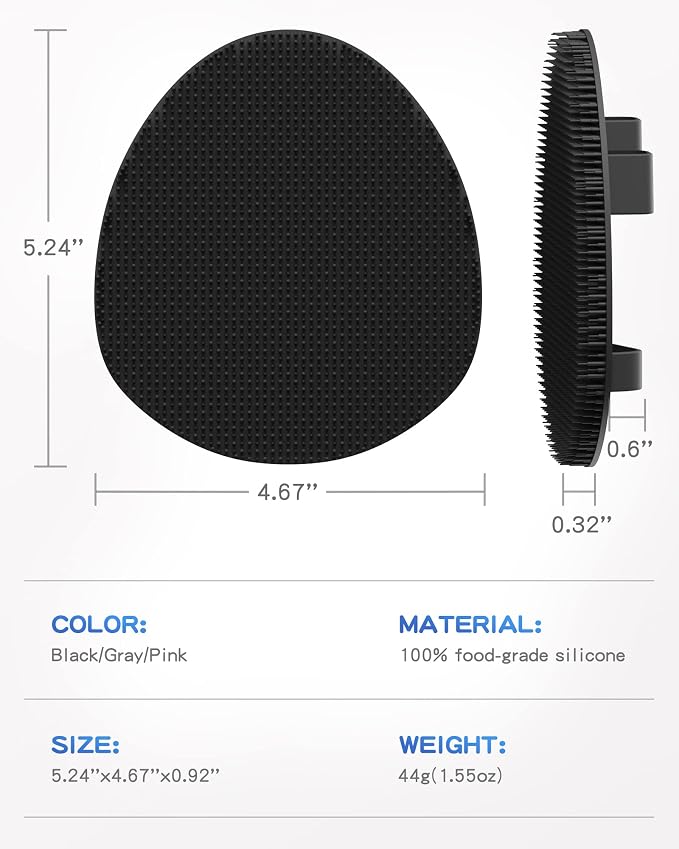 Manmihealth Soft Silicone Shower Brush, Super-lathering Body & Face Brush - Image 3