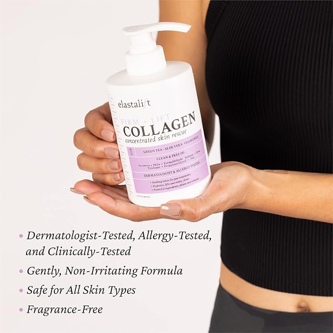 Elastalift Collagen Serum For Face + Collagen Body Cream & Face Moisturizer 2pc - Image 4