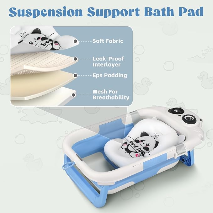Foldable Baby Bathtub, Lightweight Bathtub - Image 7