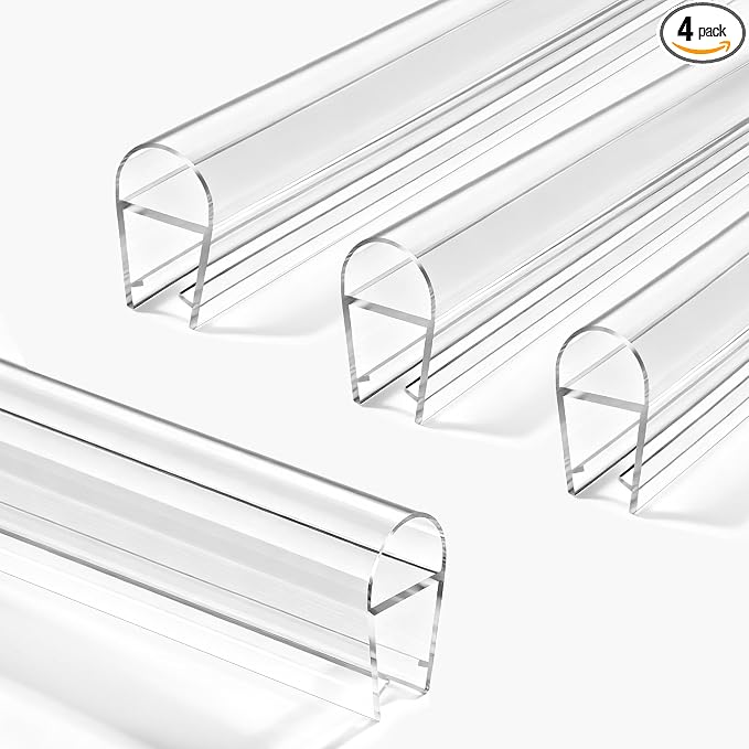 4PCS 39" Glass Shower Door Seal Strip, Shower Door Side Seal Strip by Unknown