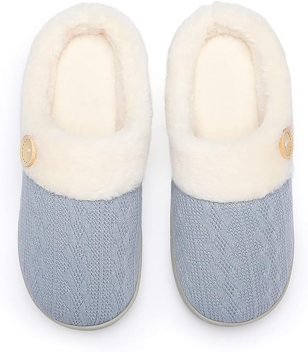 Chantomoo Womens Slipper Warm Comfy Memory Foam House Slippers Knitted Shoes - Image 5