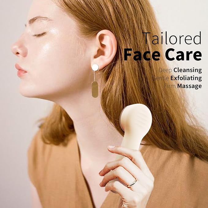 NågraCoola CLIE 2.0 Silicone Face Scrubber, Facial Cleansing Brush, Rechargeable - Image 5