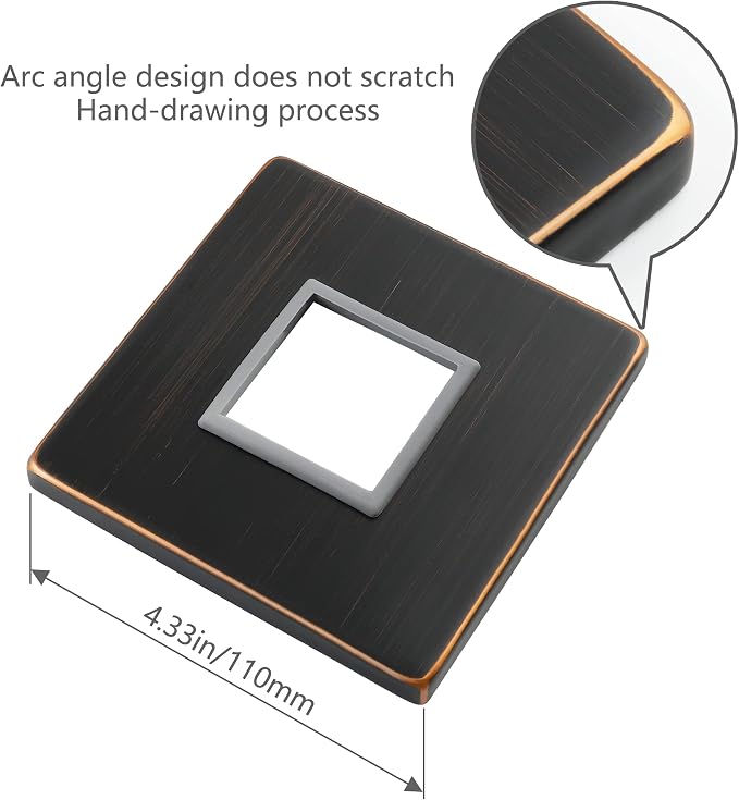 SKOWLL Single Function Shower Handle Valve Trim Kit, Wall Mount Tub Control - Image 8