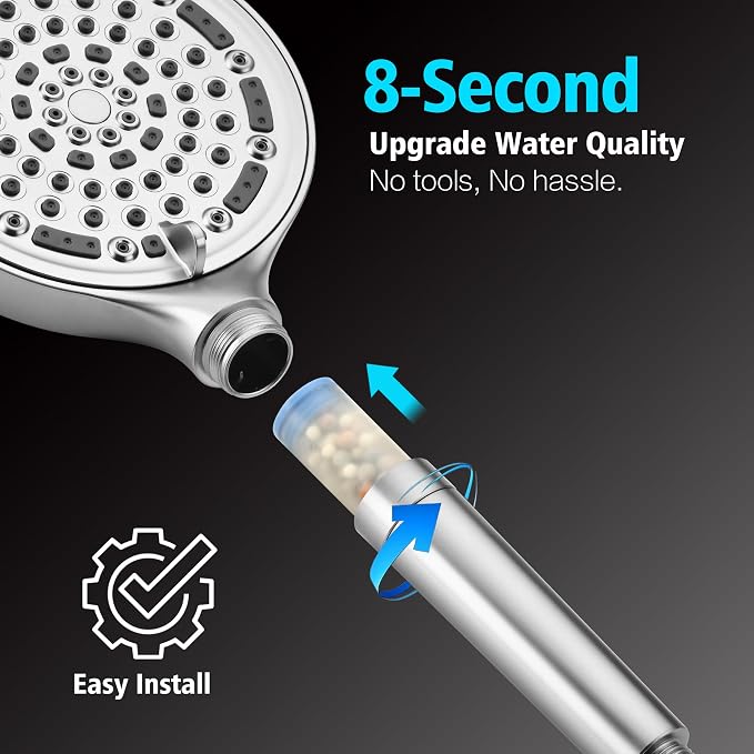 SUMERAIN Brushed Nickel Rainfall Shower System - Image 4