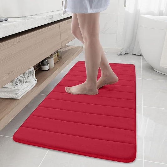 Buganda Memory Foam Bath Mat, Ultra Soft and Non-Slip Bathroom Rugs, Water by Buganda