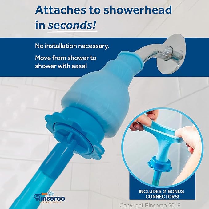 Rinseroo: "Shower Cleaning Thing"–Slip-On Handheld Hose Attachment - Image 8