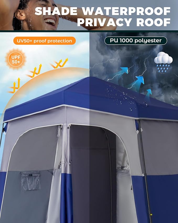 KingCamp Instant Shower Tent, Portable Superior Stable Privacy Shelter - Image 3
