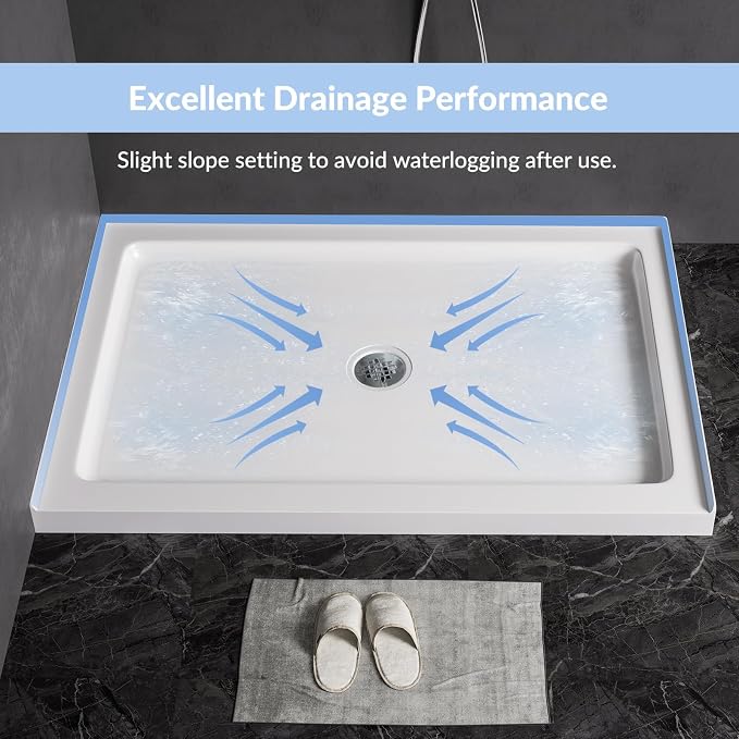 MORVANO 48" X 32" Shower Base - Image 8