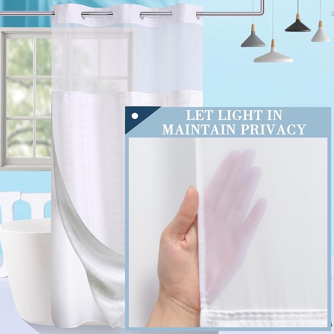 Conbo Mio Stall No Hook Shower Curtain - Image 2