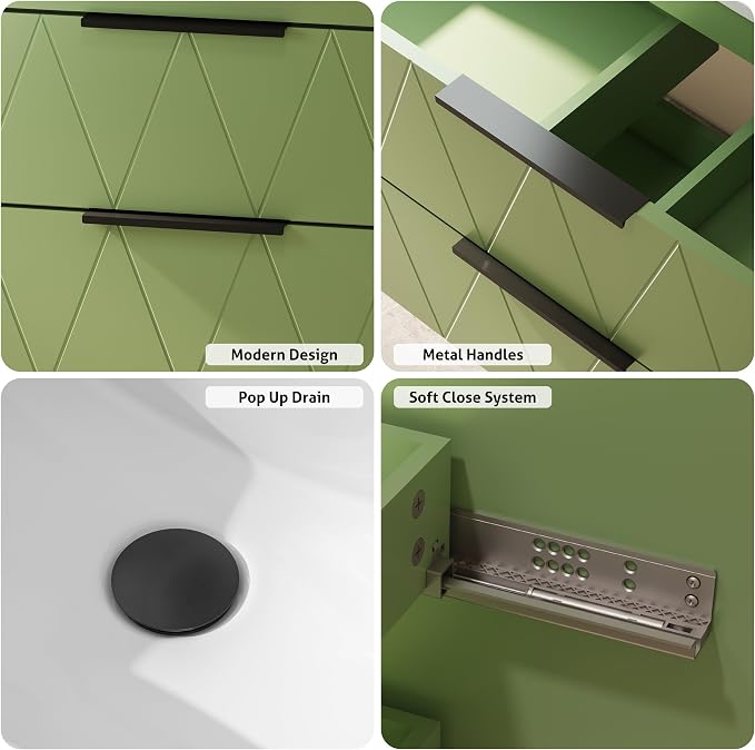 eclife 30" Bathroom Vanities Cabinet - Image 6