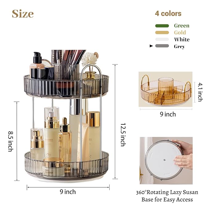 Aveniee 360° Rotating Makeup Organizer - Image 4