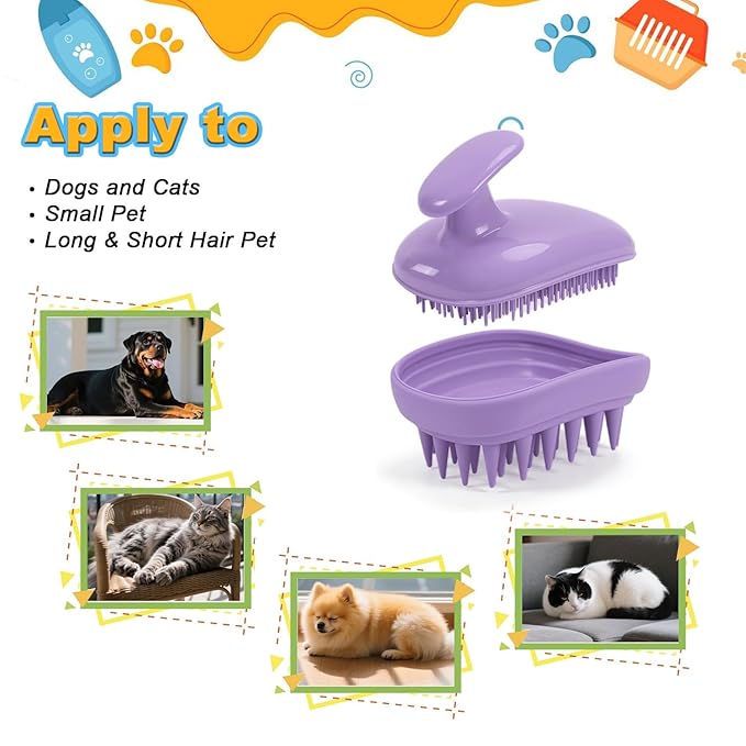 2-in-1 Dog Bath Brush for Grooming & Massage - Image 6