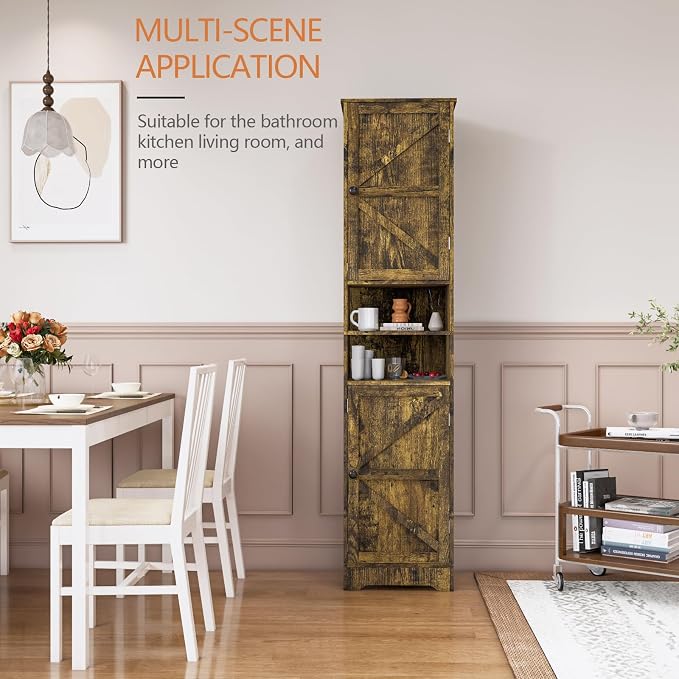 Tall Bathroom Cabinet, Storage Cabinet - Image 4