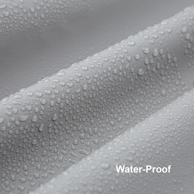 Grey Shower Curtain Liner, PEVA Shower Liner - Image 2