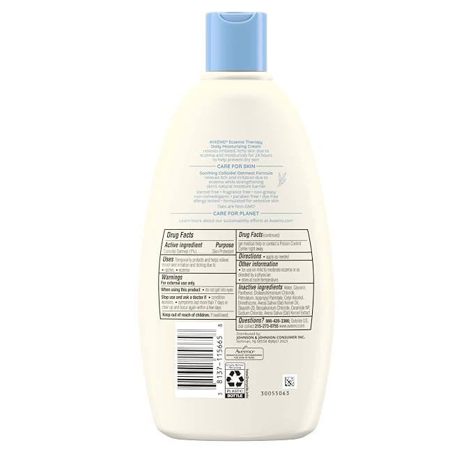 Aveeno Eczema Therapy Daily Moisturizing Body Cream - Image 9