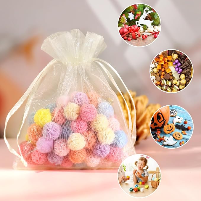 Hopttreely 100pcs Organza Bags - Image 4