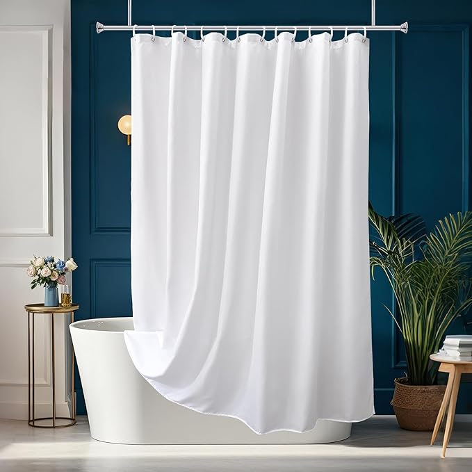 AooHome Hotel Shower Curtain Liner, Fabric Shower Curtain by AooHome