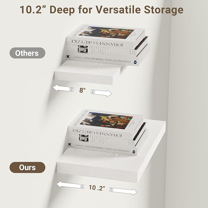 Vivelove 10 in Deep Floating Shelves - Image 5