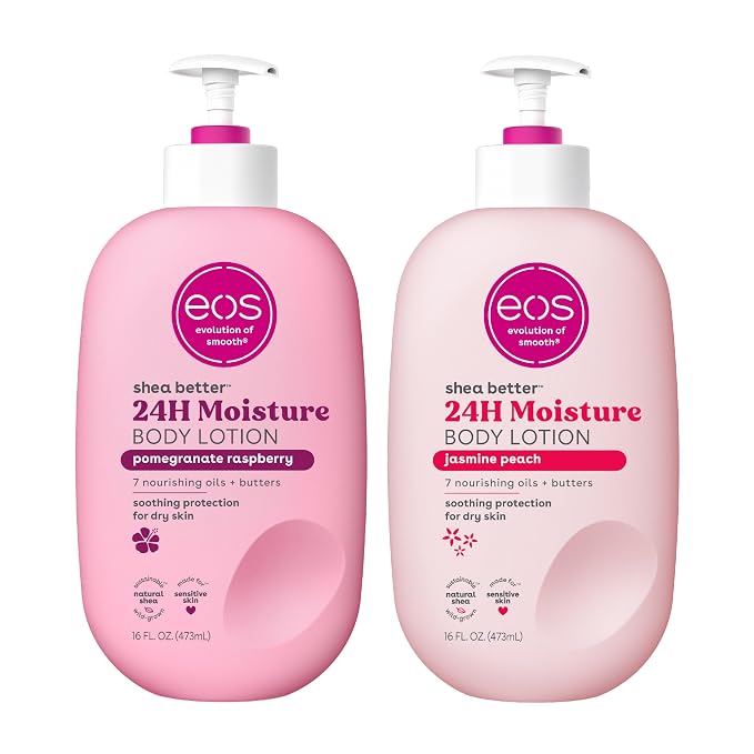 eos Shea Better Body Lotion Set- Jasmine Peach & Pomegranate Raspberry by eosproducts