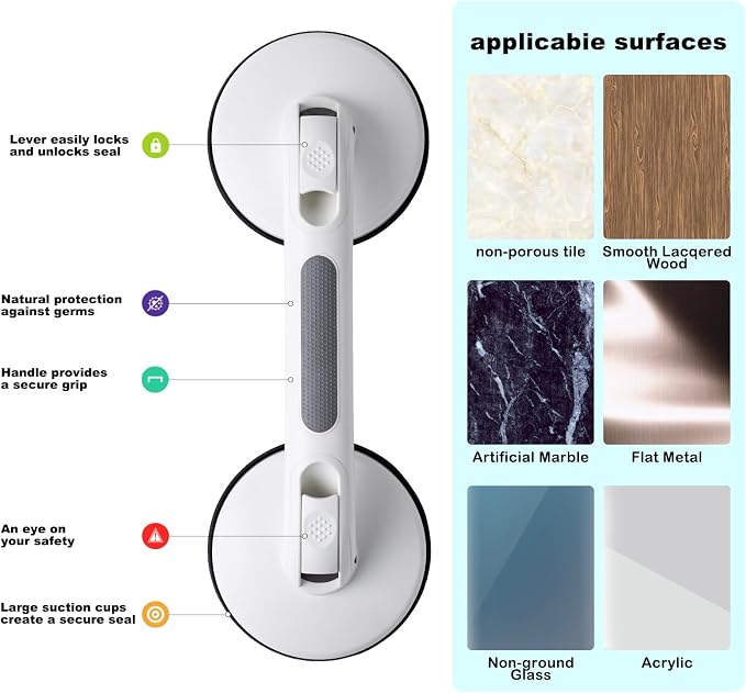 New Shower Handle Shower Grab Bars - Image 4