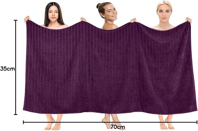 DAN RIVER Pack of 2 Bath Sheet 35x70 Inches, Oversized Ribbed Quick Dry Towel - Image 8