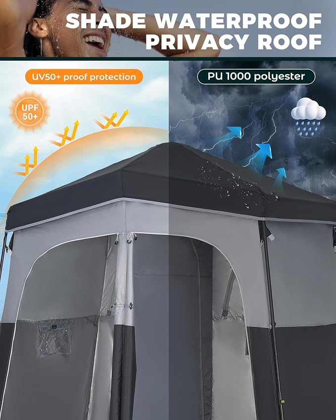 KingCamp Instant Shower Tent, Portable Superior Stable Privacy Shelter - Image 3